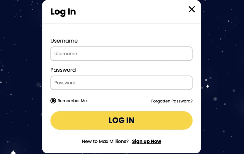 Max Millions Login
